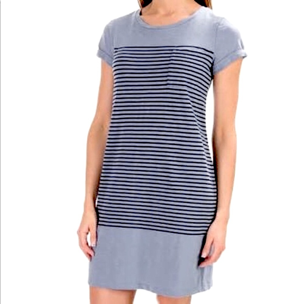 Kenar Striped T-shirt Dress